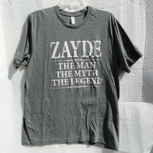 3 for $10 Zayde The Man The Myth The Legend Zayde Gift Grandpa Shirt Men's XL